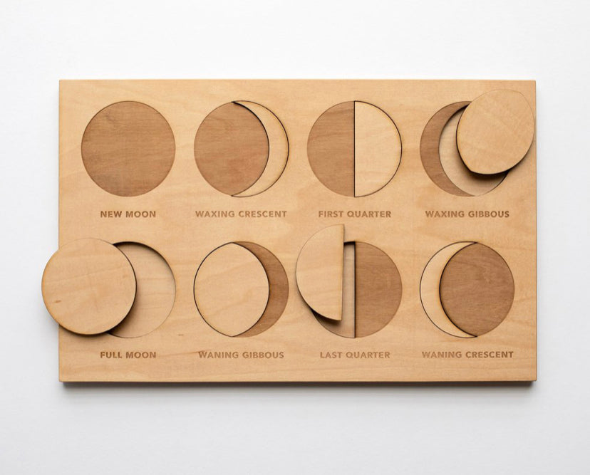 Wooden Moon Phases Puzzle